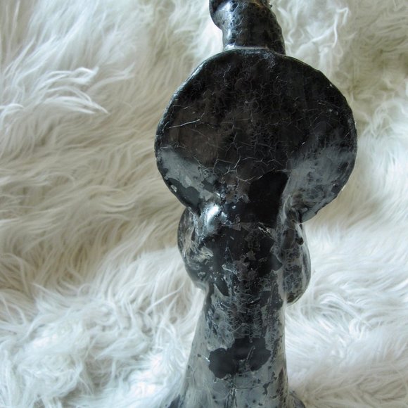 VTG Wizard with Glass Crystal Ball 10"  Wax Candle - Picture 6 of 9